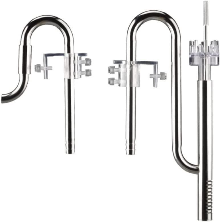 CJM899★水槽 パイプ アクアリウム外部フィルター用 ステンレスパイプ 油膜取り 360度回転 取り外し可能 内径12mmホース対応拍卖