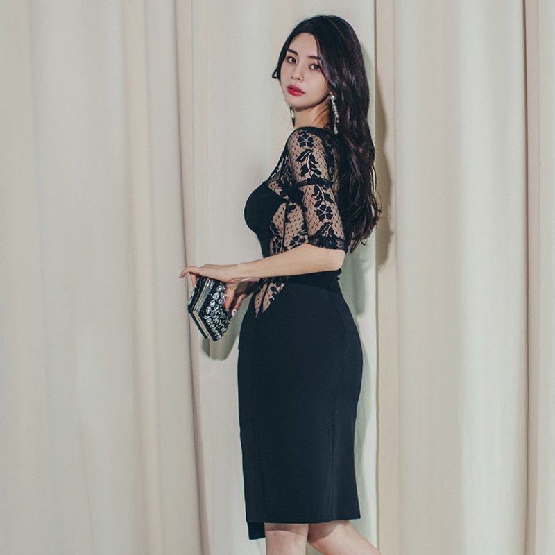 ZJM1671 姫系ワンピース エロかわ ボディコン セクシー オシャレ タイトワンピース パーティードレス キャバドレス 拍卖