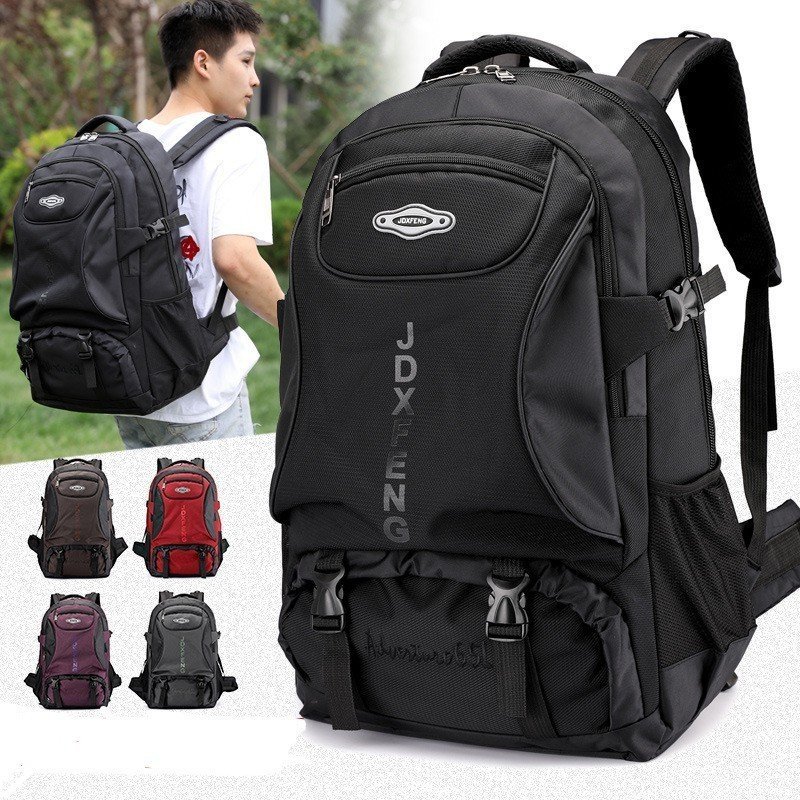 cjx406★登山 ハイキング 防災 リュックサック バックパック 収納 大容量 60L 非常用 通気性 ブラック 拍卖
