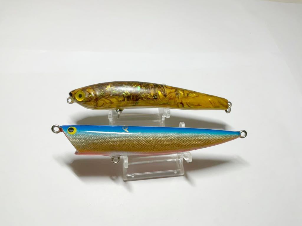 タックルハウス K-TEN ウッド スイミングポッパー 115 他 ペンシル 115/17g アワビ貼り ハンドメイド ?拍卖