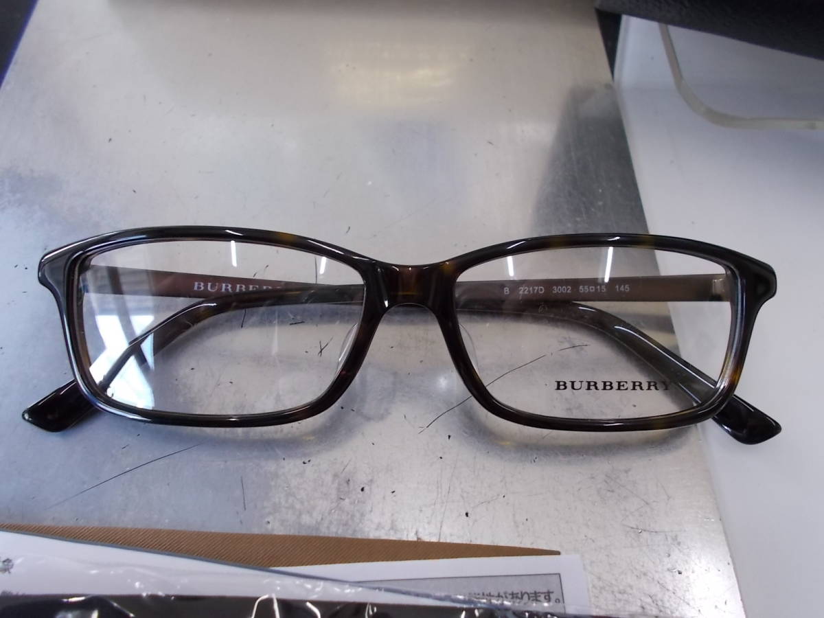 バーバリー BURBERRY 眼鏡フレームB2217D-3002 お洒落拍卖