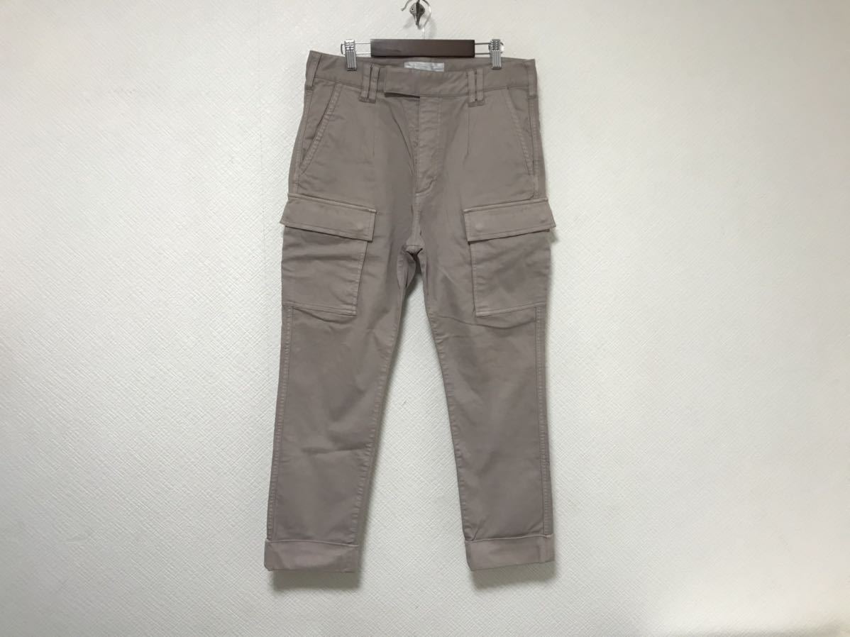 本物エディションEDITIONトゥモローランドコットンストレッチカーゴパンツメンズサーフミリタリーアメカジビジネススーツグレー1S拍卖