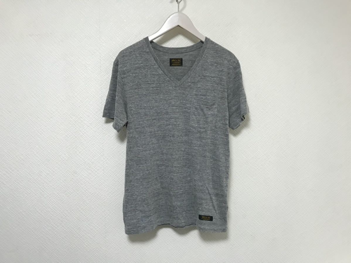 本物ネイバーフッドNEIGHBORHOOD 胸ポケットVネック半袖TシャツメンズサーフアメカジビジネススーツグレーストリートM日本製拍卖