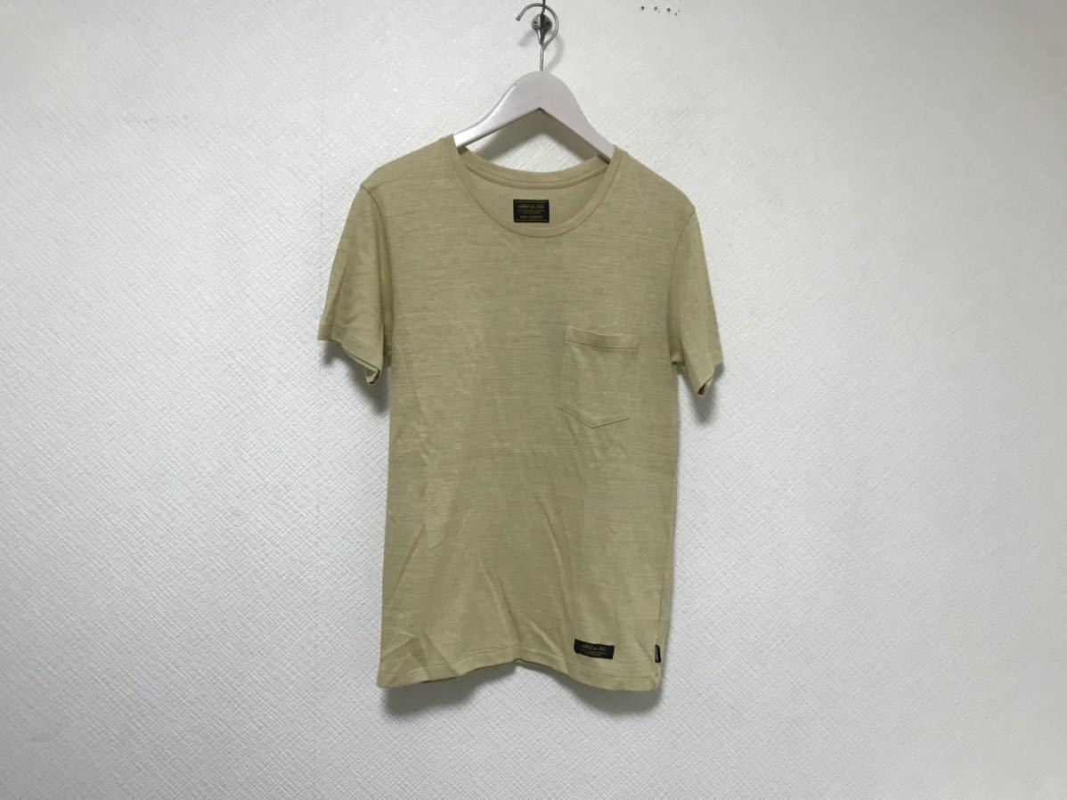 本物ネイバーフッドNEIGHBORHOOD 胸ポケット半袖TシャツメンズサーフアメカジビジネススーツイエローストリートS日本製拍卖