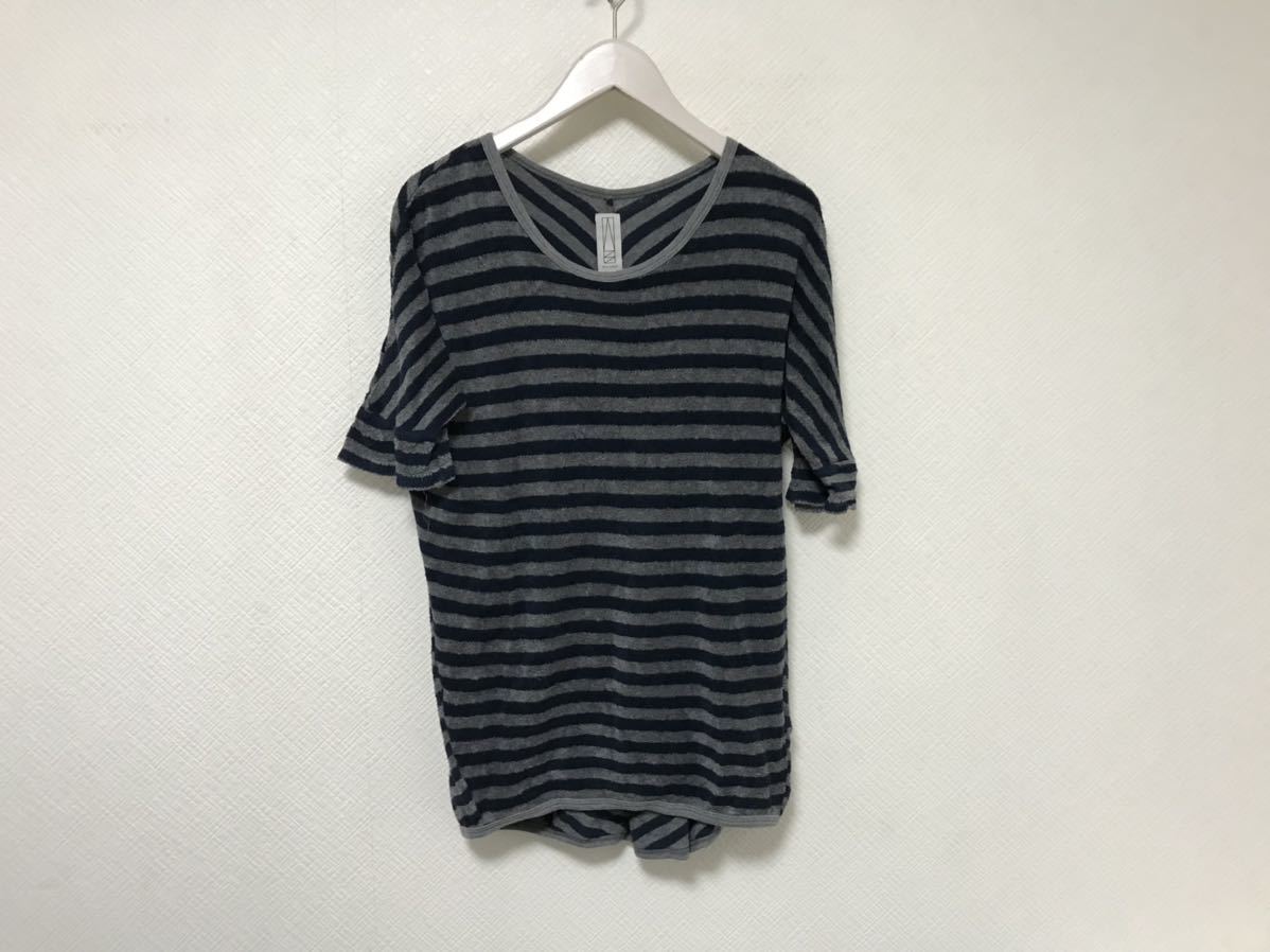 本物ウィザードWizzardコットンUネックタオル生地半袖Tシャツメンズサーフアメカジビジネススーツグレー紺ネイビーストリート1S日本製拍卖