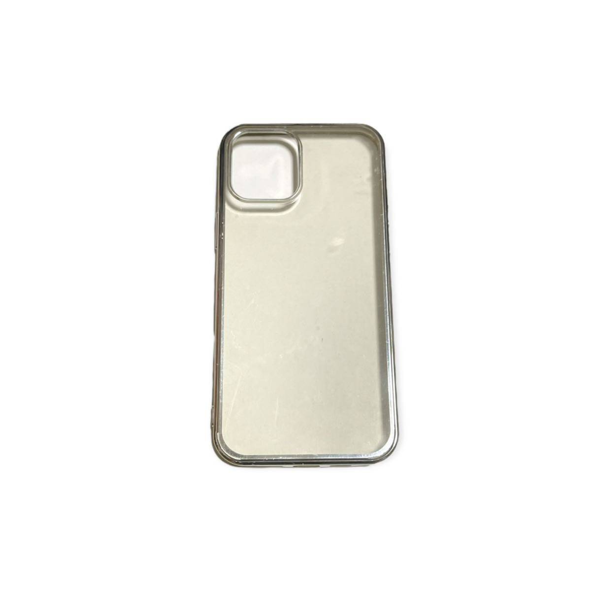 iPhoneケース iPhone 12 pro max シルバー×クリア拍卖