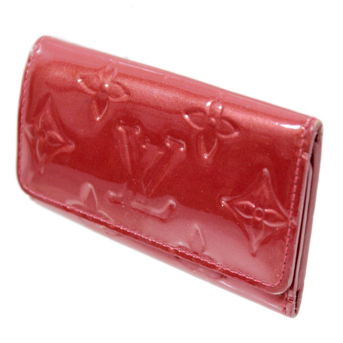 LOUIS VUITTON ミュルティクレ4 4連キーケース ヴェルニ ポムダムール M91976 キーホルダー 4本用 ES BCランク拍卖