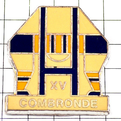 ピンバッジ・ラグビーのゴール六角形◆フランス限定ピンズ◆レアなヴィンテージものピンバッチ拍卖