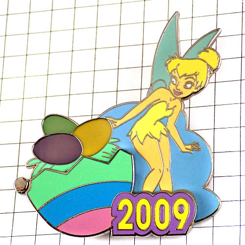 ピンバッジ・ティンカーベル復活祭の卵ピーターパン妖精ディズニー◆フランス限定ピンズ◆レアなヴィンテージものピンバッチ拍卖