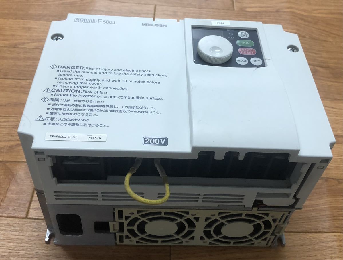 通電確認済 三菱インバータFR-F520J-5.5K拍卖