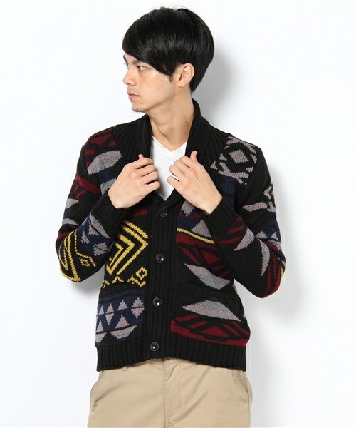 新品 Bitter Ender ビターエンダー 3ゲージカーディガン BLK L拍卖