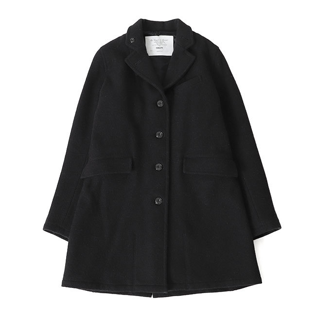 古着 FIDELITY フィデリティ USA製 メルトンウール チェスターコート M3020364 S M 紺 レディース拍卖