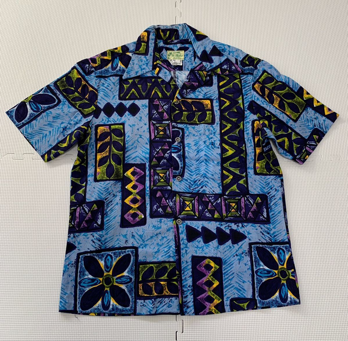 ★60s Vintage Ui-Maikai ウイマイカイ ハワイ製 メタルボタン アロハシャツ ビンテージ拍卖