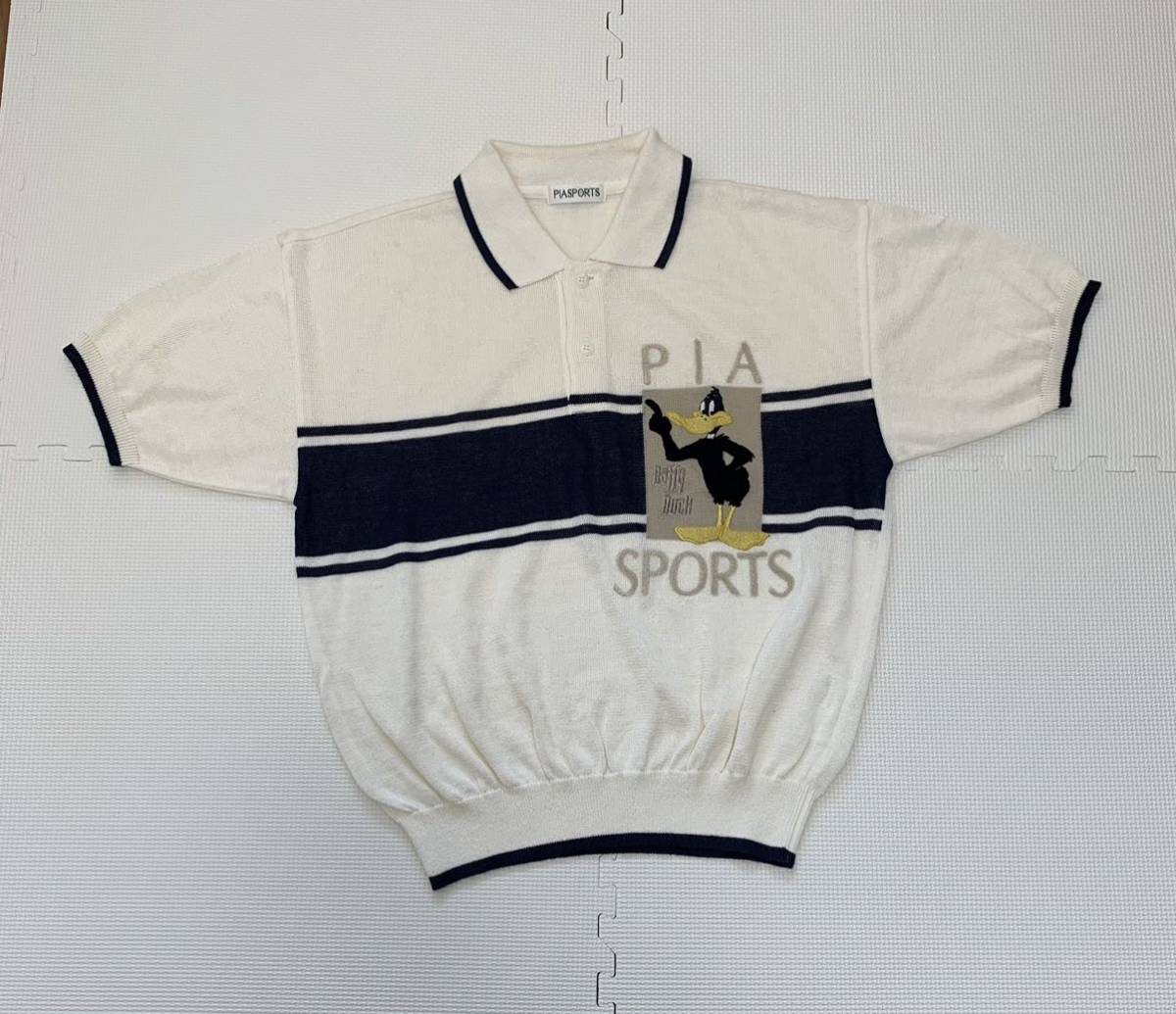 ★PIA SPORTS ピアスポーツ サマーニット ポロシャツ ライカ 麻混 ダッフィーダック拍卖