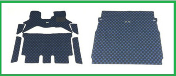 Kei-Zone 慶番フロアマット 7点セット ニッサン NT100クリッパーリオ DR17W H27/03~〔チェックグレー〕拍卖