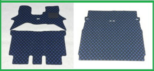 Kei-Zone 慶番フロアマット 3点セット マツダ スクラムワゴン DG17W H27/03~〔チェックブルー〕拍卖