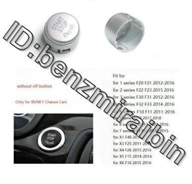 A BMW 1 2 3 4 5 F01F20F30G30 X1X3X4X5X6 F48F15F16F25F26 G31F12F13F32F33 シルバー エンジン スタート ストップ スイッチ ボタン カバー拍卖