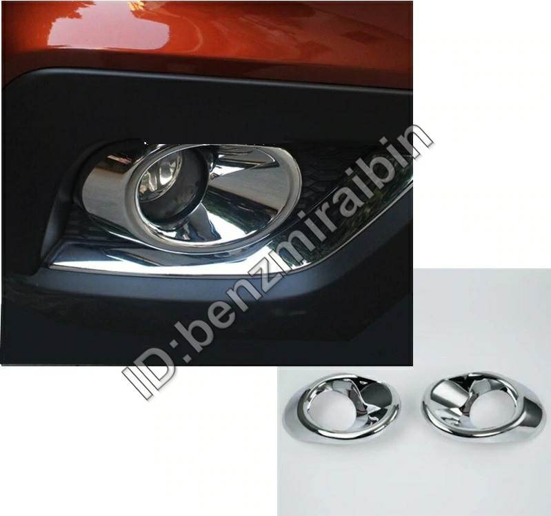 車 スタイリング カバー abs フロント フォグ ライト ランプ トリム フレーム モールディング 2ピース スズキ Sクロス scross SX4 20172019拍卖