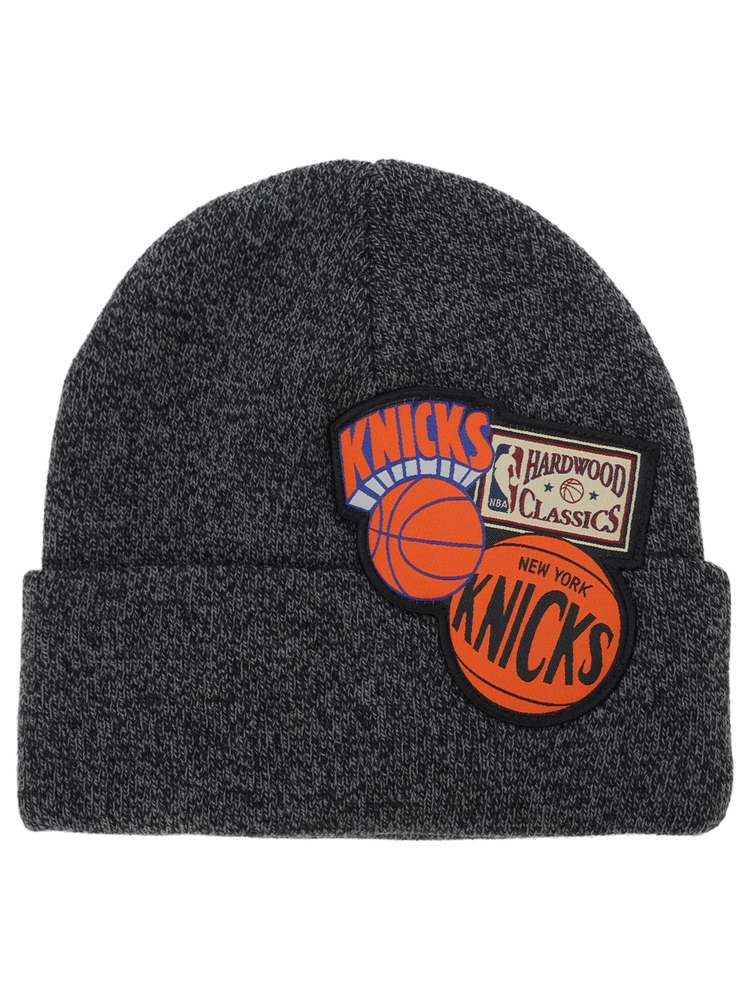 ミッチェルアンドネス ニックス エックスエル ロゴパッチニット ニットキャップ ビーニー NEW YORK KNICKS NBA XL HCFK4341-NYKBLCK拍卖