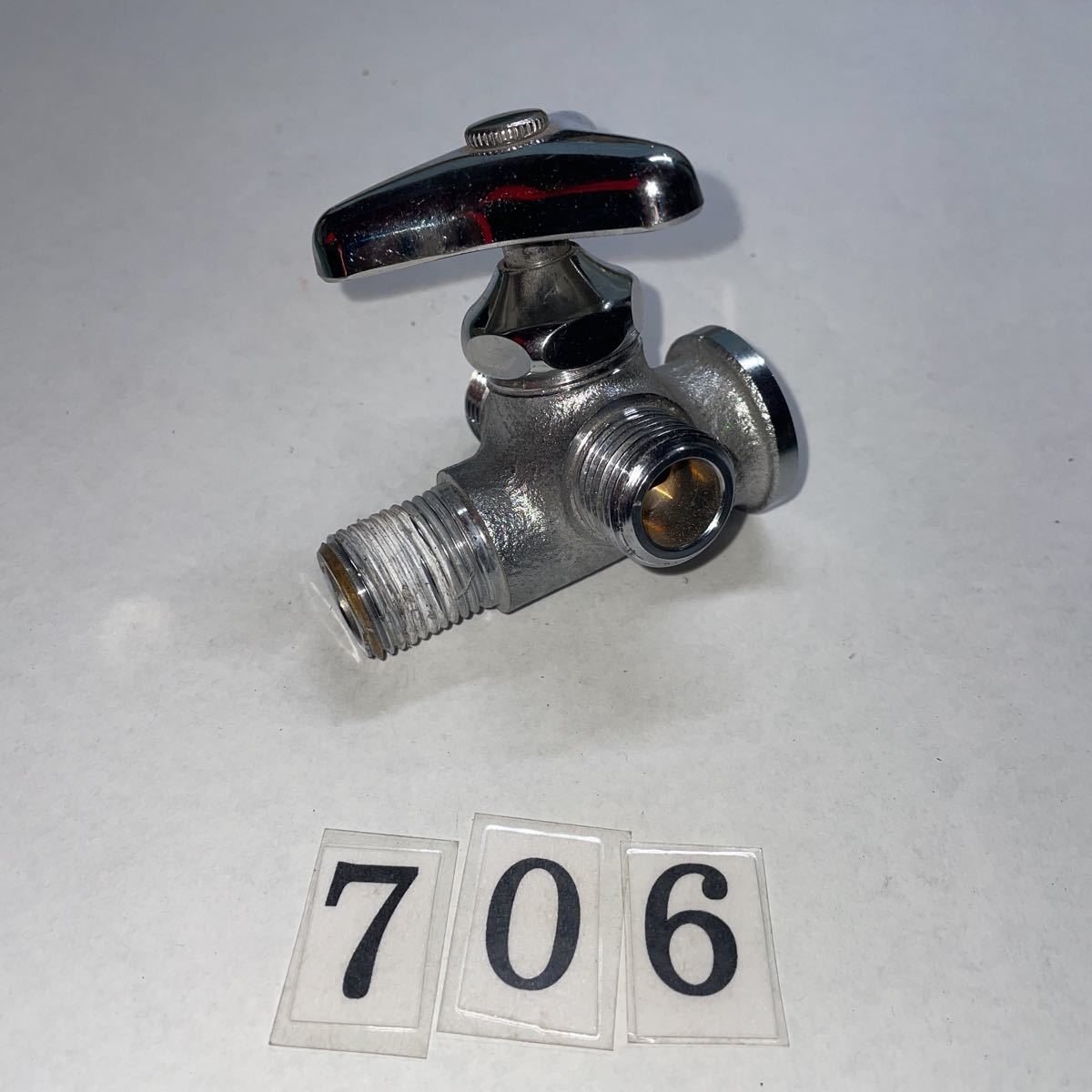 水栓パーツ 水栓金具 クロス分岐バルブ 3方分岐 NO.706拍卖