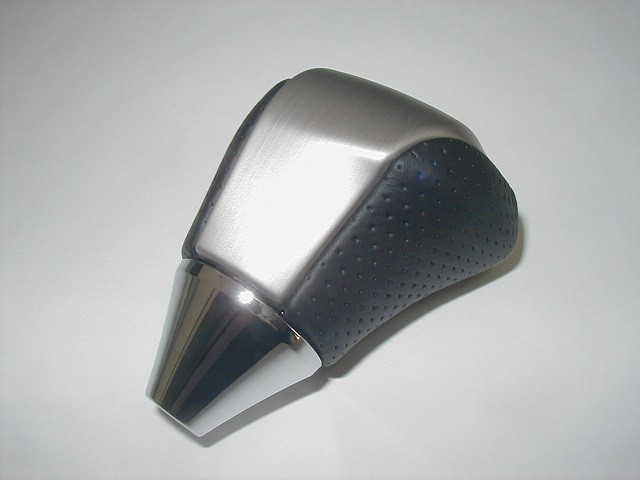 レクサス純正 本革シフトノブ (パーフォレーションレザー&アルミヘアライン) ヴェルファイア 20系拍卖