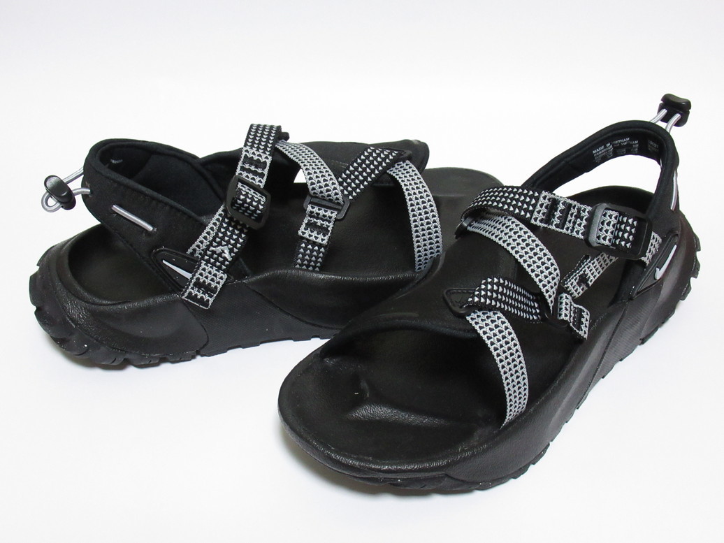 NIKE WMNS ONEONTA SANDAL ブラック グレー 24cm ナイキ ウィメンズ オニオンタ サンダル アウトドア 黒 灰 DJ6601-001拍卖
