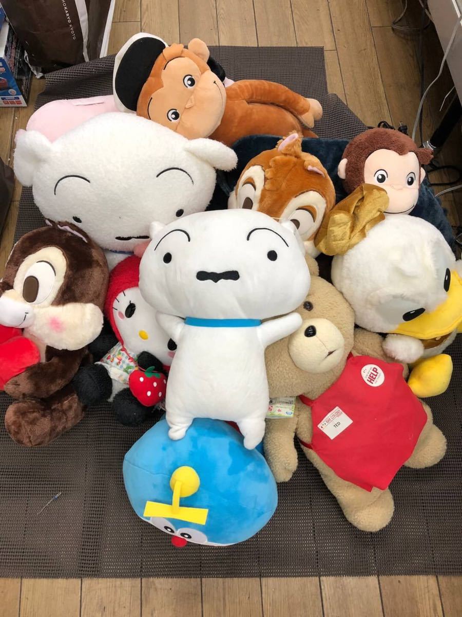 ○C7296 シロ おさるのジョージ チップとデール ぬいぐるみセット○拍卖