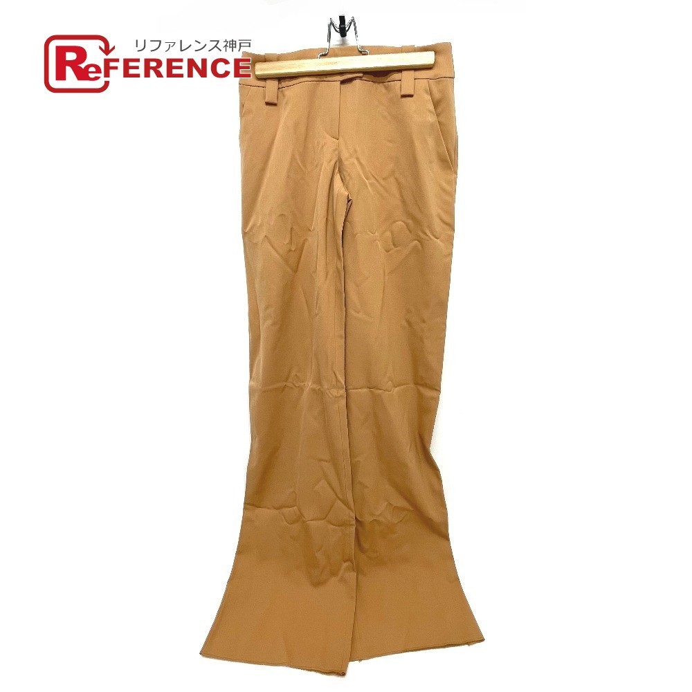 未使用 VERSACE ヴェルサーチ レディース ワイドパンツ ボトムス パンツ ウール レディース ブラウンベージュ拍卖