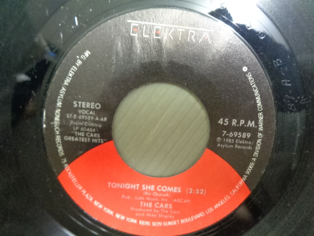 THE CARS/TONIGHT SHE COMES★シングル拍卖