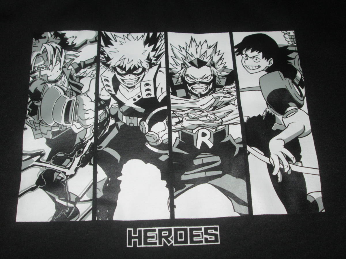 〇。゜〇 新品!僕のヒーローアカデミア 半袖上下セット 黒 LL 〇゜。〇拍卖