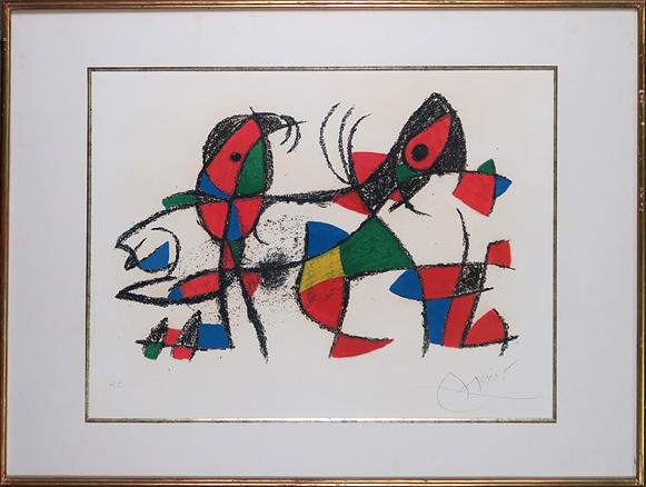 ジョアン ミロ joan miro(オリジナルリトグラフ X)リトグラフ 真性保証 Acre拍卖