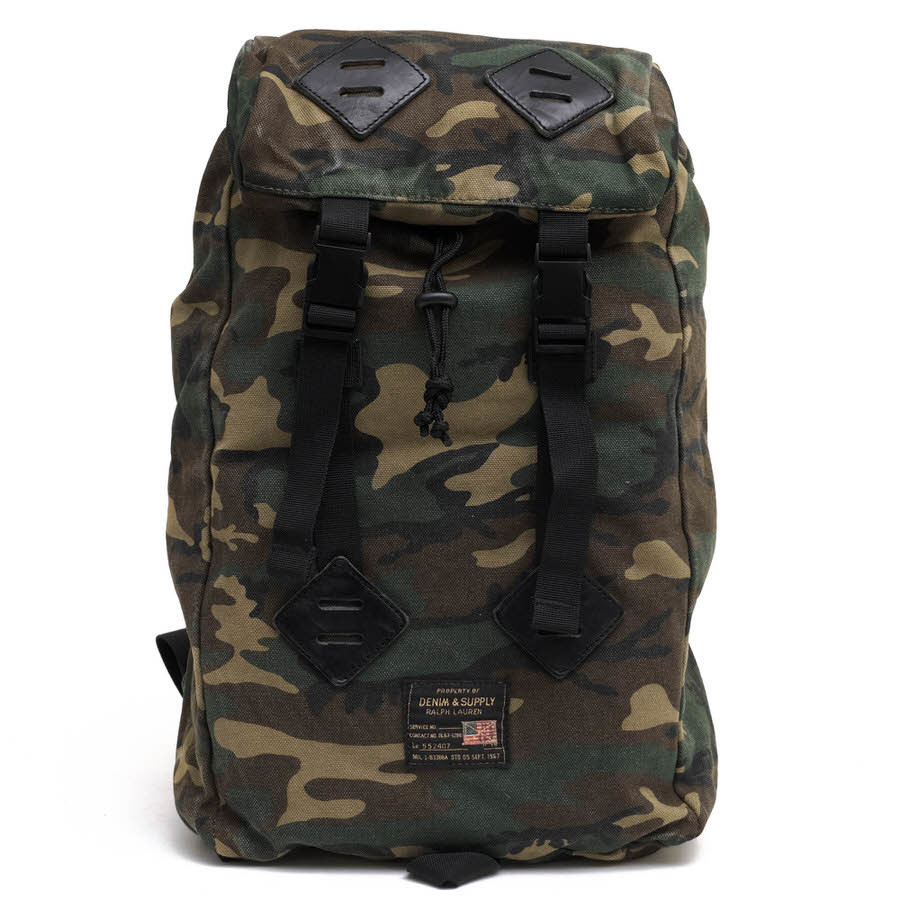 DENIM&SUPPLY デニム&サプライ リュック Camouflage Back Pack デイパック 迷彩・カモフラージュ柄拍卖