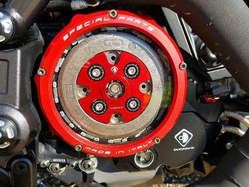 【国内在庫】DUCABIKE ドゥカバイク 湿式クラッチ用 スプリング・リテーナー 黒 ブラック DIAVEL 16-18 / HYPERMOTARD 950 / SUPERSPORT ★拍卖