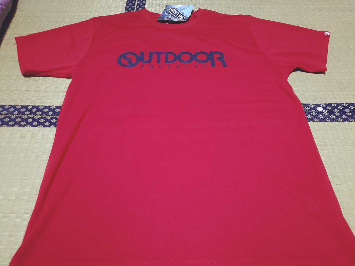 【新品】OUTDOOR 速乾半袖Tシャツ LL 赤拍卖