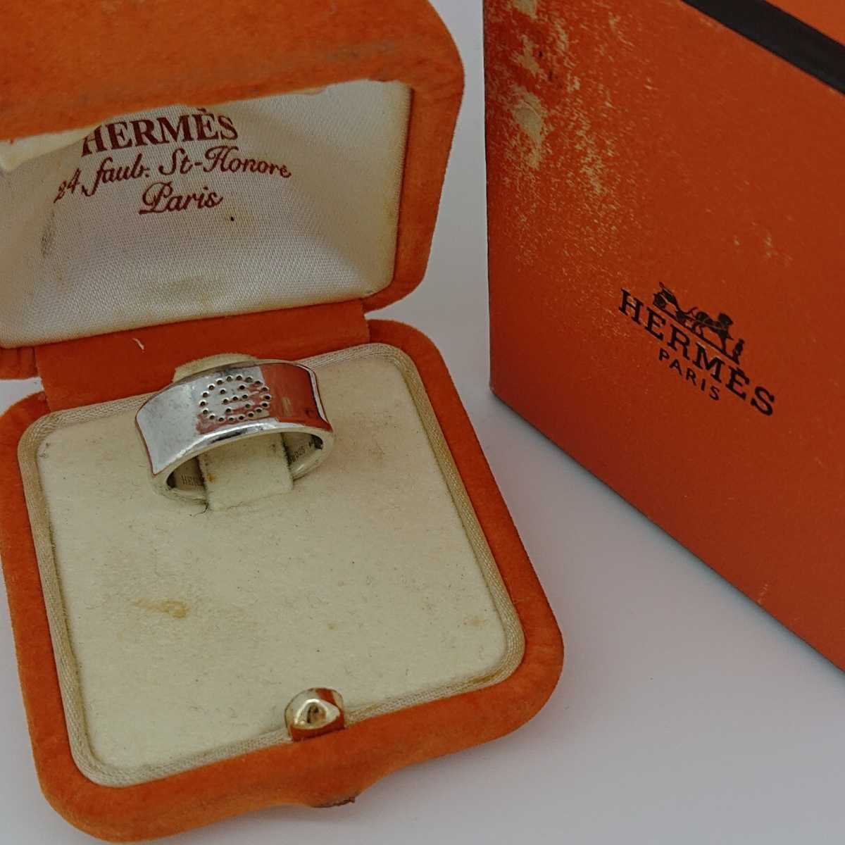 HERMES シルバー リング #51拍卖