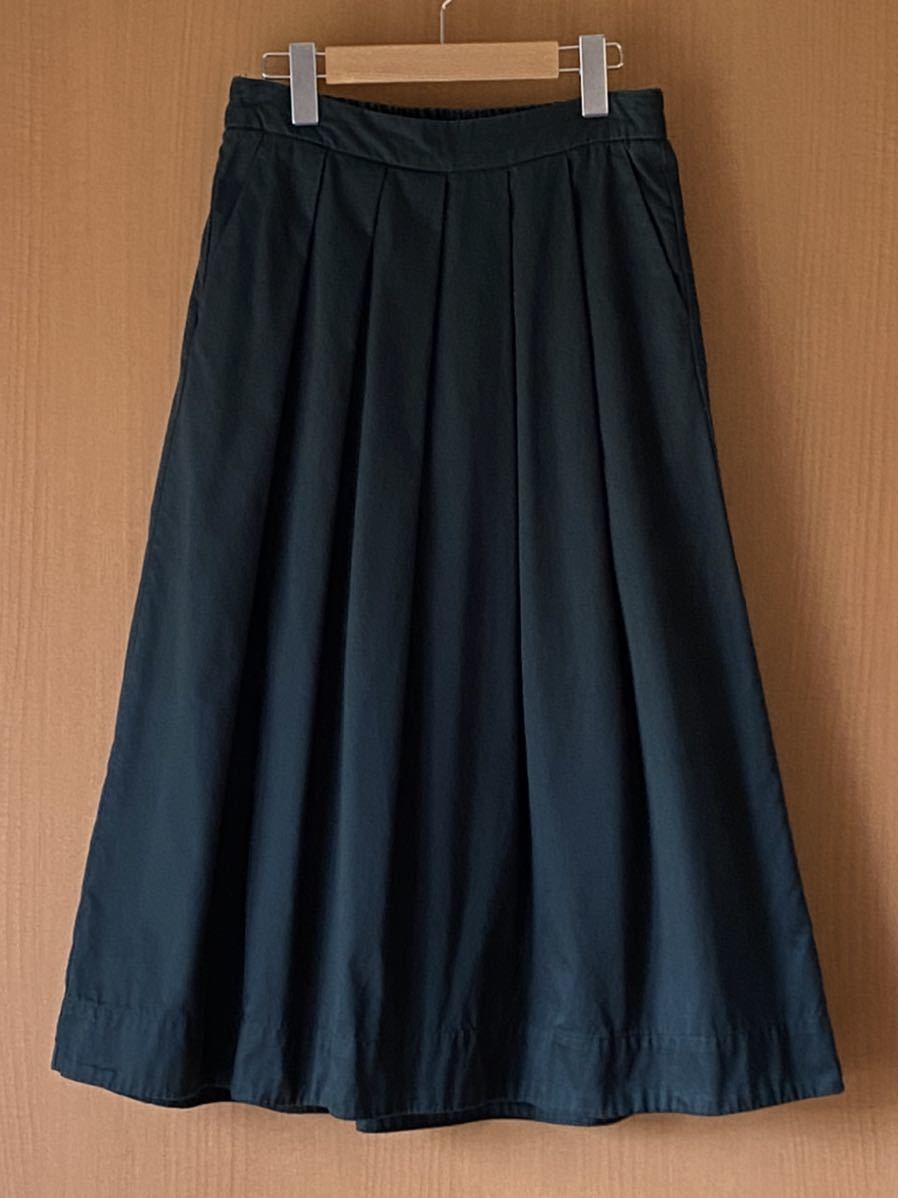 COEN コーエン★タックスカート裏地なし★深緑色★M★USED拍卖