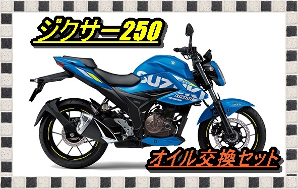 送料無料 スズキ GIXXER ジクサー250/SF250(ED22B ED22Y)オイル交換6回分セット(M12) メンテナンス オイルフィルタ― Oリング ワッシャー拍卖