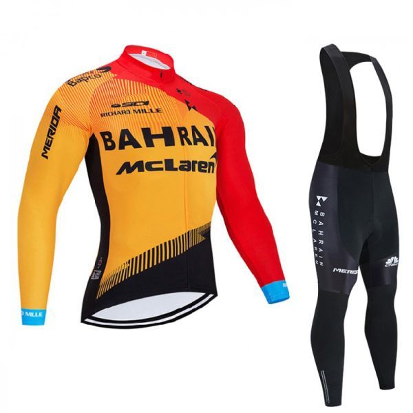 新品 長袖 上下セット No53 XLサイズ バーレーン サイクルジャージ ウェア メンズ サイクリング MTB ロードバイク 自転車拍卖