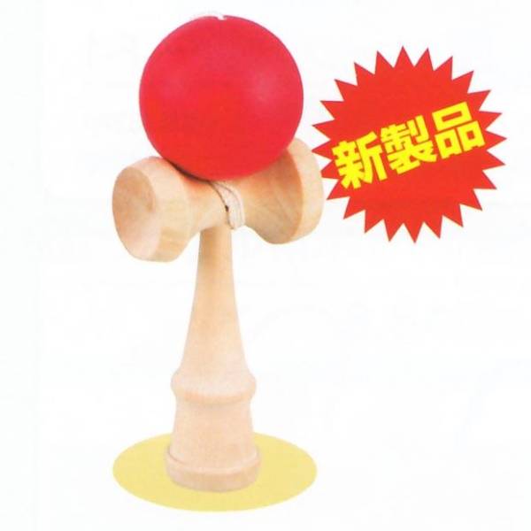 ◎★キッズけん玉★赤★大サイズ園児小学生に★安心安全★知育玩具★伝承玩具○拍卖