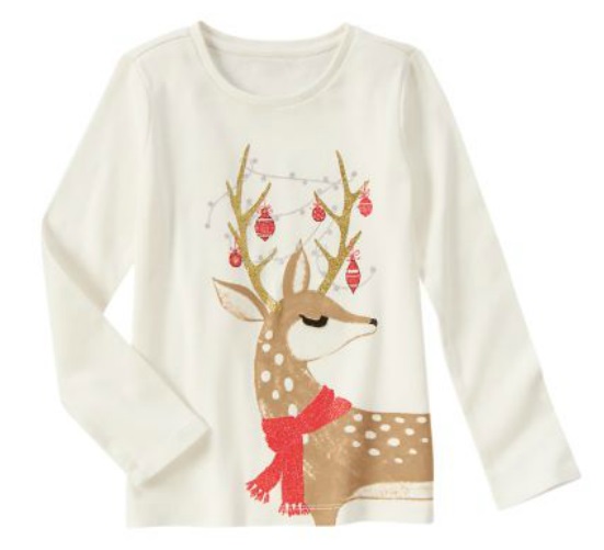 即決!新品 ジンボリー 8T 130 長袖T クリスマス トナカイ 長袖Tシャツ Gymboree拍卖