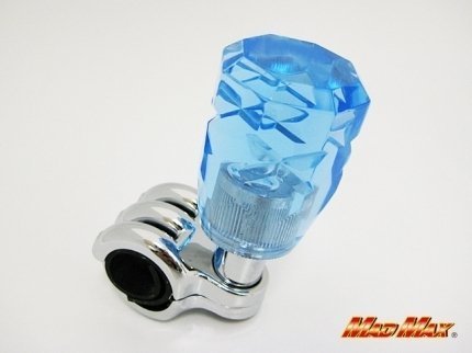 MADMAX トラック用品 内装 運転サポート クロスカット ハンドル スピンナー ブルー/パワー ステアリング ノブ スピナー【送料800円】拍卖