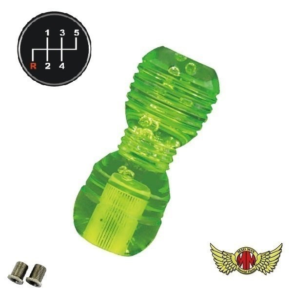 MADMAX トラック用品 DENMAシフトノブ 泡 100mm グリーン ふそう ブルーテックキャンター用/変換アダプター付【送料800円】拍卖