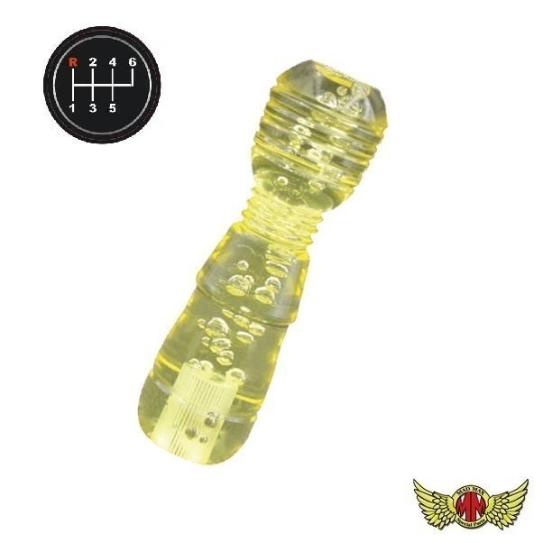 MADMAX トラック用品 DENMAシフトノブ 泡 150mm イエロー ふそう キャンター用/変換アダプター付【送料800円】拍卖