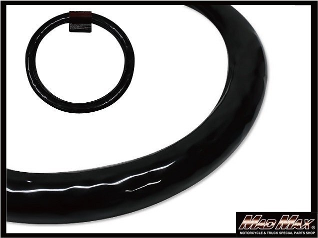 【送料800円】トラック用品 内装 国産 シルキークロス ブラック ハンドルカバー 2HMサイズ/ステアリングカバー拍卖