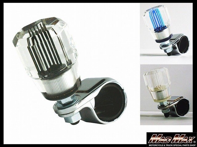 MADMAX トラック用品 S-TOCK ライン ハンドルスピンナー ブルー 27φ~33φ/スピナー 内装 乗用車 軽トラ ハンドルホイール【送料800円】拍卖