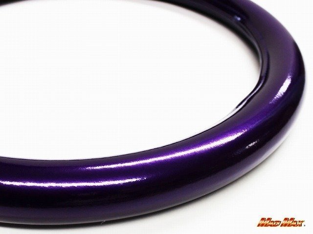 【送料800円】トラック用品 国産 ステッチなし エナメル パープル ハンドルカバー 2HMサイズ/ステアリングカバー拍卖