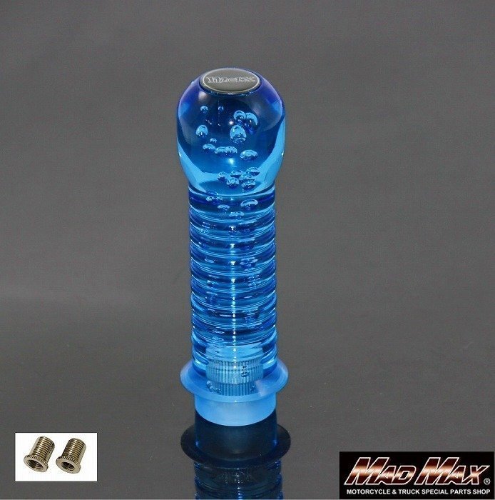 MADMAX トラック用品 DENMA 改 シフトノブ 泡 150mm 12x1.25 ブルー /変換アダプター付き 10x1.25 8x1.25【送料800円】拍卖
