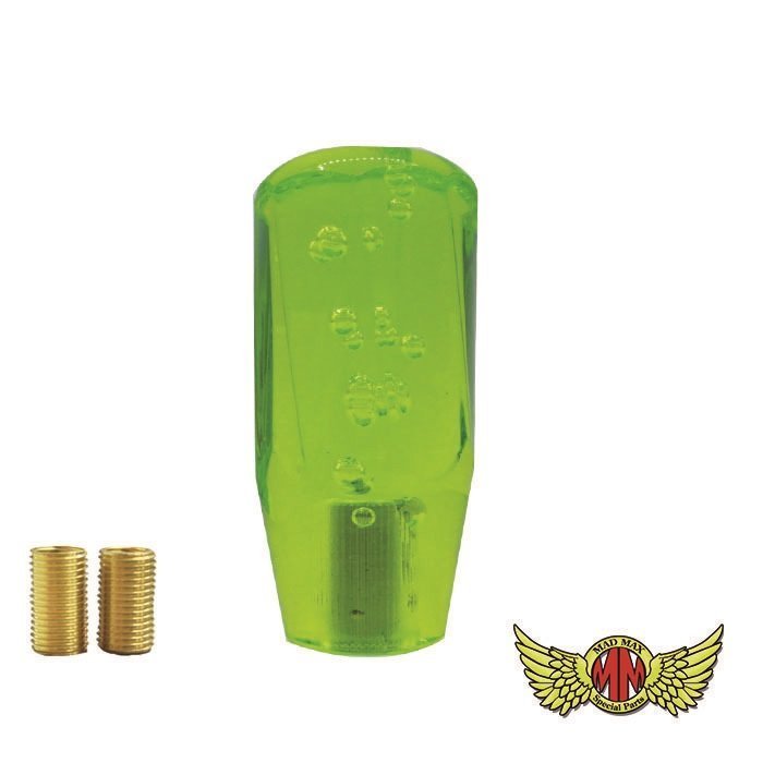 MADMAX トラック用品 ツイスト シフトノブ 泡 100mm グリーン 12x1.25/変換アダプター付 10x1.25 8x1.25【送料800円】拍卖