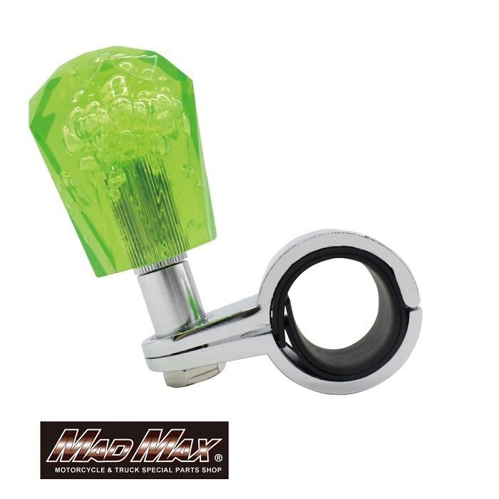 MADMAX トラック用品 ハンドルスピンナー ダイヤカット 泡 グリーン/ブルーテック ジェネレーション キャンター ギガ【送料800円】拍卖