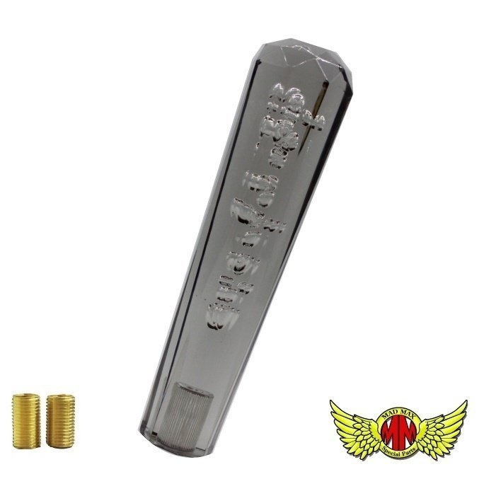 MADMAX トラック用品 内装 クリスタル ダイヤカット シフトノブ 泡 200MM スモーク/変換アダプター付 デコトラ 軽トラ MT車【送料800円】拍卖